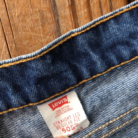 Levi’s 505 Reg Fit -Straight Leg Jeans- 36 x 34 - Picture 2 of 4